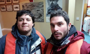 Rodrigo Sangineto y Maxi Rubel, estudiantes de la UTN (Río Grande).
