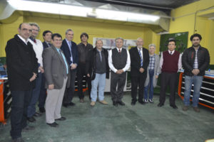 El ingeniero Eduardo Lapiduz, gerente de Afarte y del vicepresidente de la empresa israelita Intelitek, Ing. Moshe Ben-Porath visitaron las instalaciones de la UTN-FRRG. Junto a autoridades universitarias, recorrieron las instalaciones educativas.
