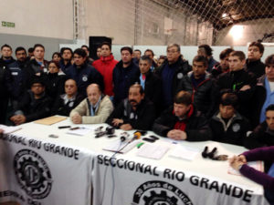 La UOM Seccional Río Grande anunció, en conferencia de prensa, la profundización de las medidas de fuerza.