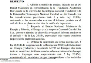 La Justicia Federal se declaró en favor de la UTN y de la Fundatec