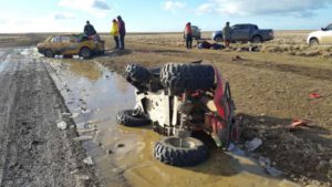 Espectador a bordo de un cuatriciclo (foto) murió tras ser embestido por un vehículo en competición en la edición 43 del Gran Premio de la Hermandad.