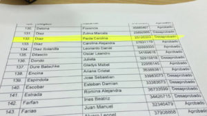 La hermana del ministro de Gobierno y Justicia fue designada como empleada del Poder Judicial, a pesar que desaprobó el examen.