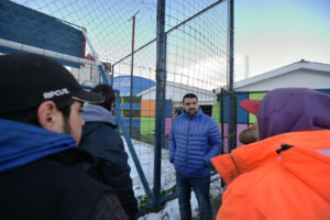 El mandatario municipal capitalino Walter Vuoto evaluó los avances de la obra y se mostró muy conforme ante el cambio que presenta el lugar, el cual se prevé que en la segunda quincena del mes de septiembre sea inaugurado.