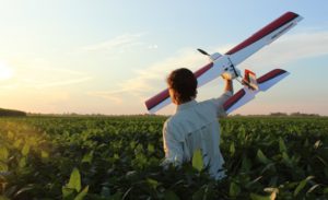 El avión se utiliza para campos más grandes y está pensado para granos. Foto: Gentileza Taguay.