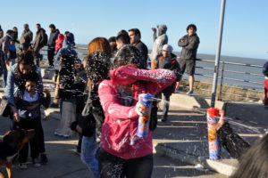 Festejo en la ciudad por la llegada de la primavera.