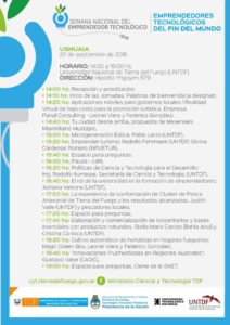 En Ushuaia, la "Semana del Emprendedor Tecnológico" se estará llevando a cabo el próximo 22 de septiembre.