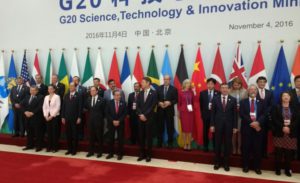 Barañao durante el G20 de Ciencia, Tecnología e Innovación en China.