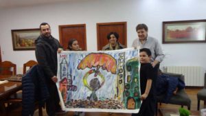 Del encuentro con Lautaro y su familia surgieron proyectos para el desarrollo de la actividad artística en la ciudad.