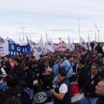 Masiva manifestación de la UOM Río Grande