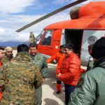 Exitoso cruce del helicóptero a la Antártida Argentina