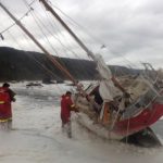 La Armada rescató al tripulante de un velero belga