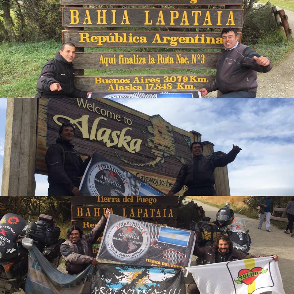 Julián Novais y Mateo Lobato, los “2 trastornados” que recorrieron 76 mil km uniendo Ushuaia- Alaska- Ushuaia en sus motos concretando una hazaña más que inolvidable.