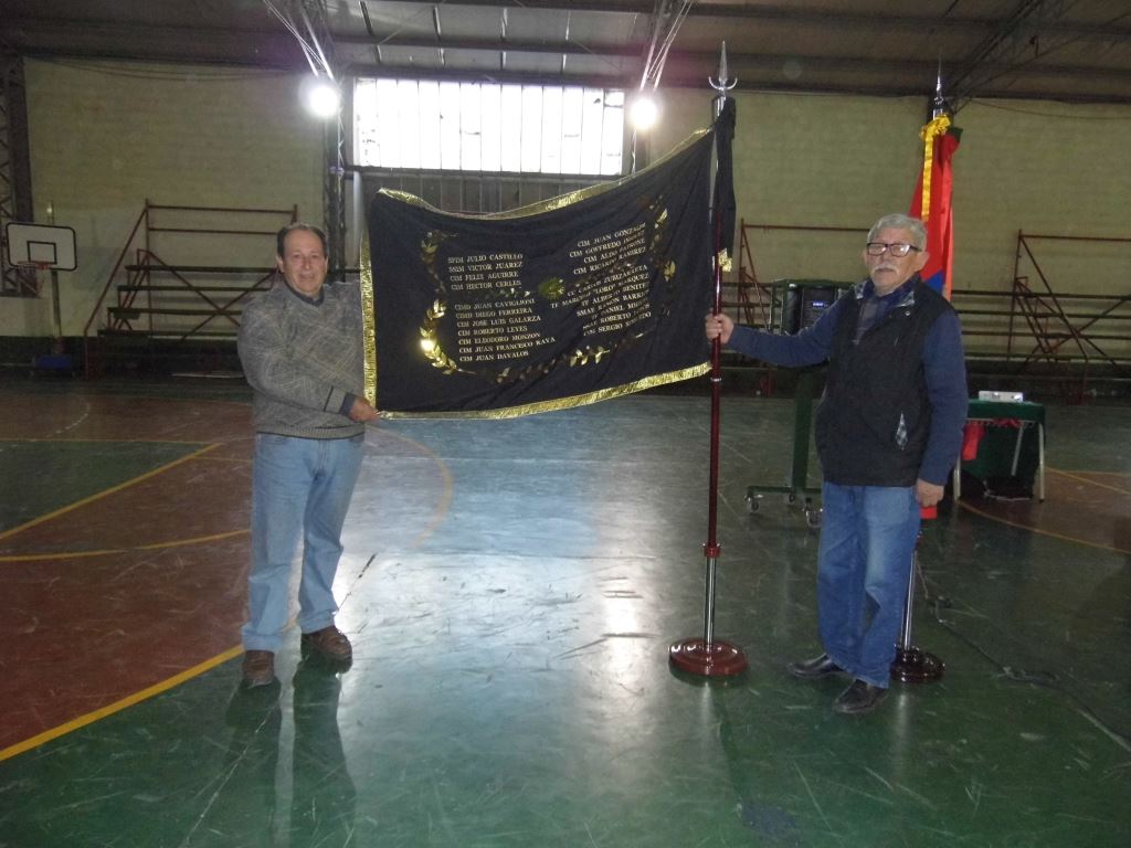 El teniente Crippa brindó una charla sobre la cuestión Malvinas destinada a los alumnos del CIERG.