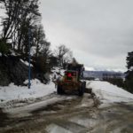 Funcionarios municipales evaluaron los trabajos de limpieza tras la nevada