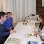 Martín Pérez fue recibido por la ex presidenta Cristina Fernández de Kirchner