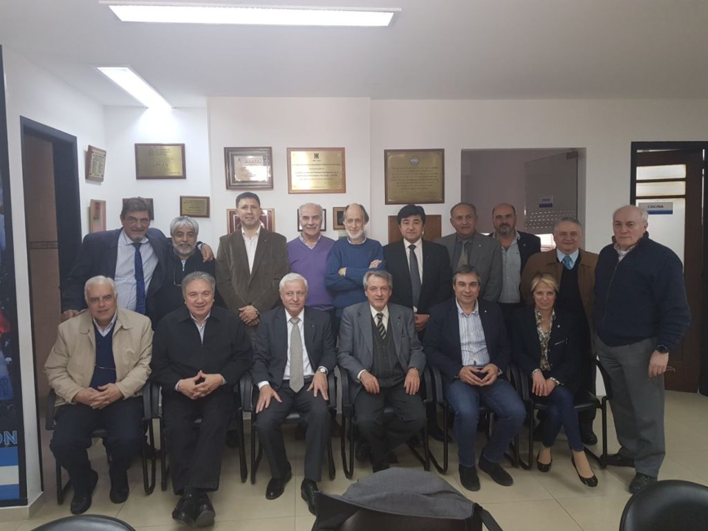 Reunión de decanos y agrupaciones para elegir los candidatos a Rector y Vicerrector en Buenos Aires en la sede del rectorado.