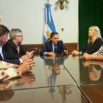 Bertone junto a los senadores se reunió con el senador Pichetto