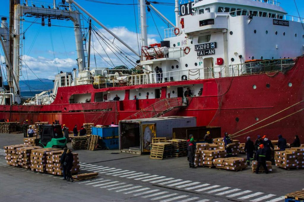 Distintos tipos de buques amarraron en el muelle de Ushuaia. Buques de carga, pesqueros y cruceros tocaron puerto durante el sábado y el domingo.