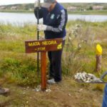 ABE colocó cartelería en Bahía Encerrada