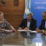 Bertone y Frigerio firmaron convenio de 307 millones para su construcción