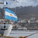 Cinco grandes veleros ya amarraron en el puerto de Ushuaia