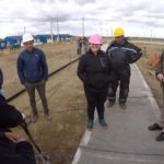 Melella recorrió la obra del playón deportivo del barrio Bicentenario