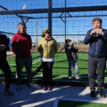 El intendente Gustavo Melella encabezó la inauguración del playón deportivo