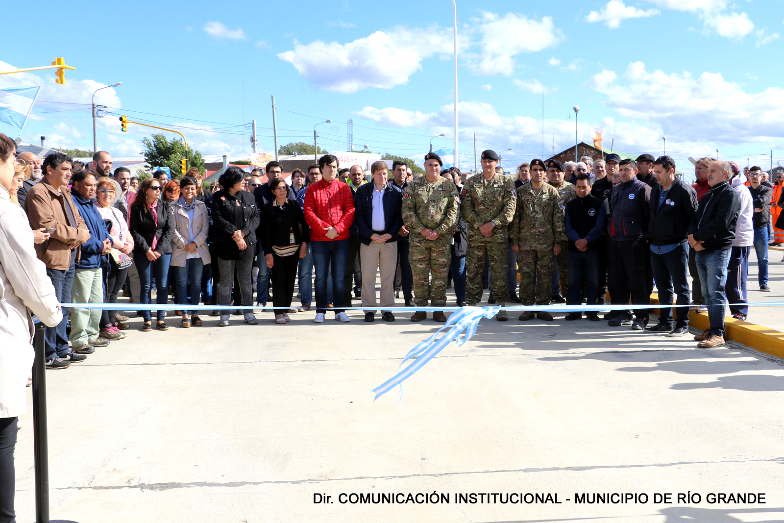 Melella inauguró la apertura de la calle Submarino ARA San Juan.