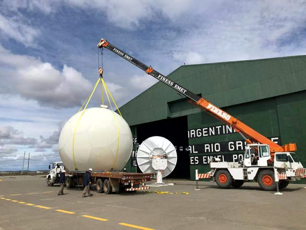 Se instaló en Tierra del Fuego un radar meteorológico.