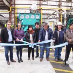 Bertone participó de la puesta en funcionamiento del nuevo equipo generador de energía