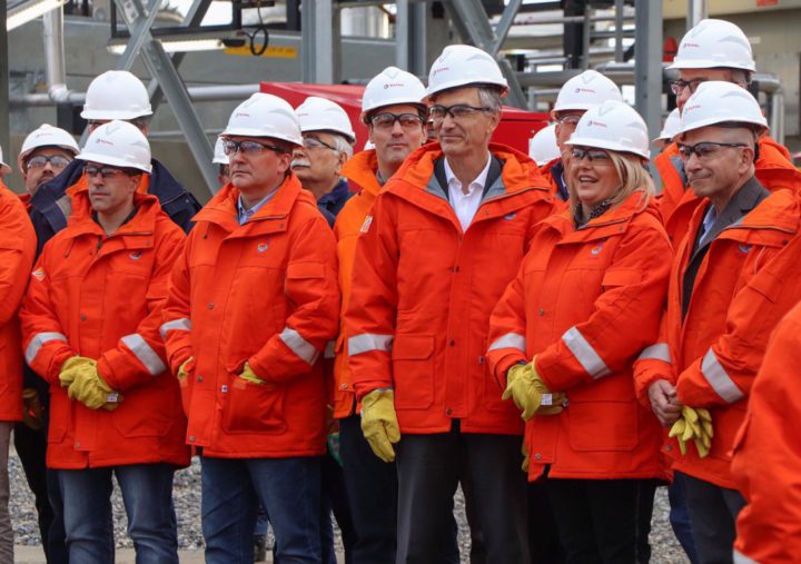 Inauguración de la ampliación de la planta de Cañadón Alfa