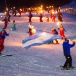 Se inauguró la temporada invernal con la tradicional bajada de antorchas