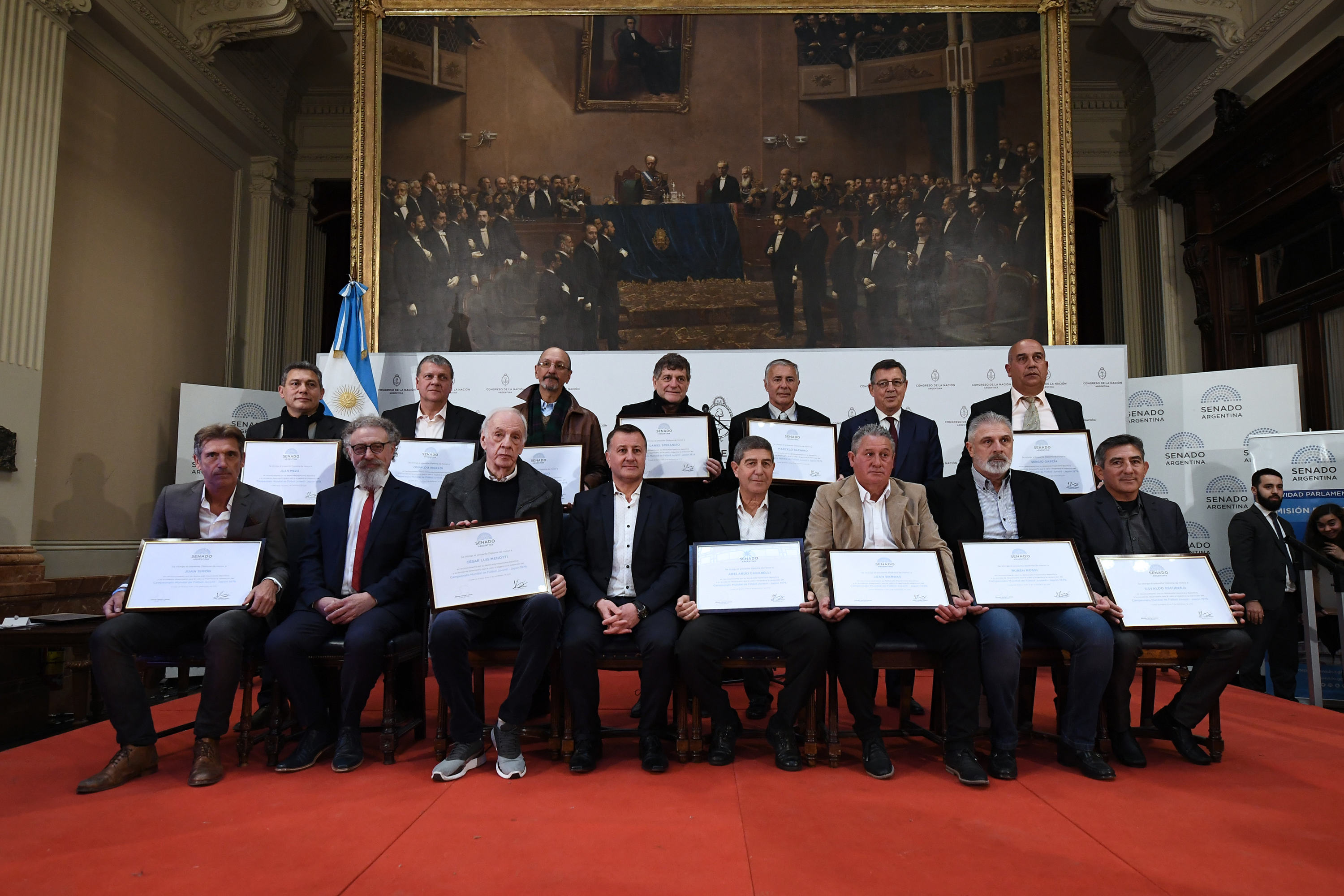 El Senado reconoció a la selección argentina campeona mundial juvenil 1979.