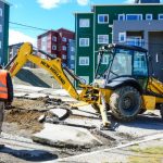 Continúan los trabajos de remoción del antiguo pavimento en la calle Formosa