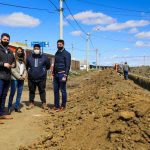 El intendente Martín Pérez recorrió obras en la Margen Sur