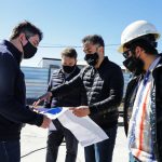 El intendente Martín Pérez recorrió obras en la Margen Sur