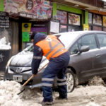 La Municipalidad de Ushuaia realizó tareas de limpieza en la calle Perón