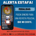 Alertan a la comunidad sobre una estafa cometida en nombre de la Policía de la Provincia