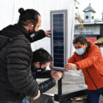 Ushuaia tiene sus dos primeras farolas solares
