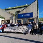 Ex trabajadores de Encontel y Encotesa se manifestaron en Río Grande