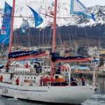 El motovelero “Dr. Bernardo Houssay” arribó al puerto de Ushuaia