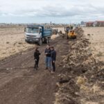 El intendente Martín Pérez recorrió el inicio de obra de la avenida San Martín