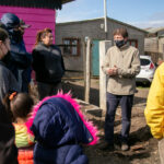 Melella recorrió la finalización de las obras de agua y cloaca y los avances del tendido de gas