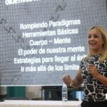 Yésica Bopp elogió las instalaciones del gimnasio de Chacra IV próximo a inaugurarse