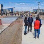 El intendente Martín Pérez recorrió la obra de la avenida Wonska