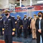 La vicegobernadora Mónica Urquiza encabezó el acto por el 47 aniversario del Área Naval Austral