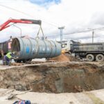 Comenzó la instalación de la estación elevadora del casco histórico