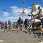 Se pavimentaron 1.500 metros en el Parque Industrial