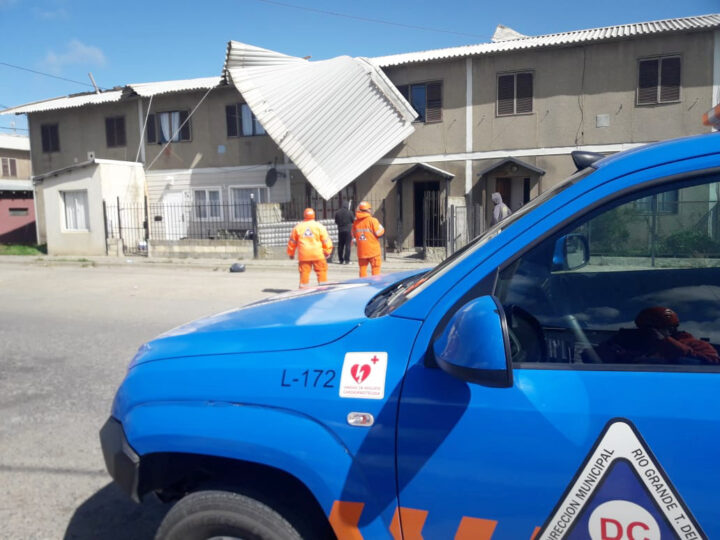 El viento se ensañó con Tierra del Fuego y causó estragos 