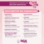 Farmacias se suman con descuentos al programa municipal de Gestión Menstrual